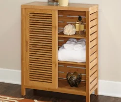 Pierce Bamboo Sliding Door Floor Cabinet -Biglots Sales 810389687 4