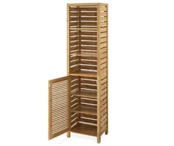 Pierce Bamboo 3-Shelf Tall Cabinet -Biglots Sales 810389688 2