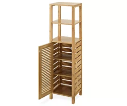 Pierce Bamboo 5-Shelf Mid Cabinet -Biglots Sales 810389690 2