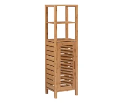 Pierce Bamboo 5-Shelf Mid Cabinet -Biglots Sales 810389690 A0 1