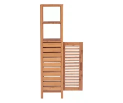 Pierce Bamboo 5-Shelf Mid Cabinet -Biglots Sales 810389690 A1 2