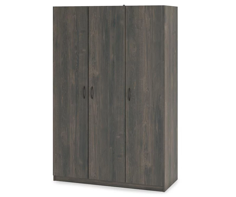 Rodeo Weathered Oak 3-Door Wardrobe 1 Rodeo Weathered Oak 3-Door Wardrobe
