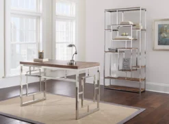 Alize Chrome Geometric Desk -Biglots Sales 810422875 810422876