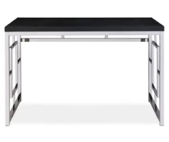 Alize Chrome Geometric Desk -Biglots Sales 810422879 2