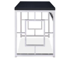 Alize Chrome Geometric Desk -Biglots Sales 810422879 3