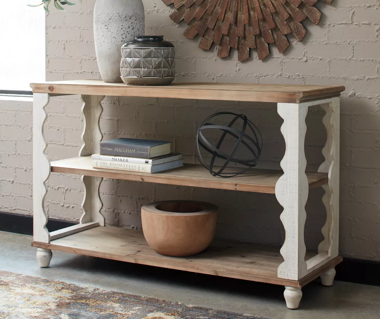 Alwyndale White Console Table 2 Alwyndale White Console Table - Image 2