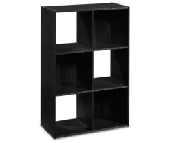 Black Oak 6-Cube Storage Organizer