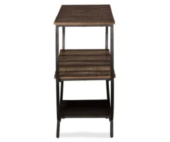 Lamoney Gray, White & Brown Slat Console Table 8 Lamoney Gray, White & Brown Slat Console Table -Biglots Sales 810458257 3