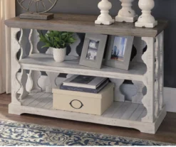 Havalance Gray & White Two-Tone Console Table -Biglots Sales 810458281