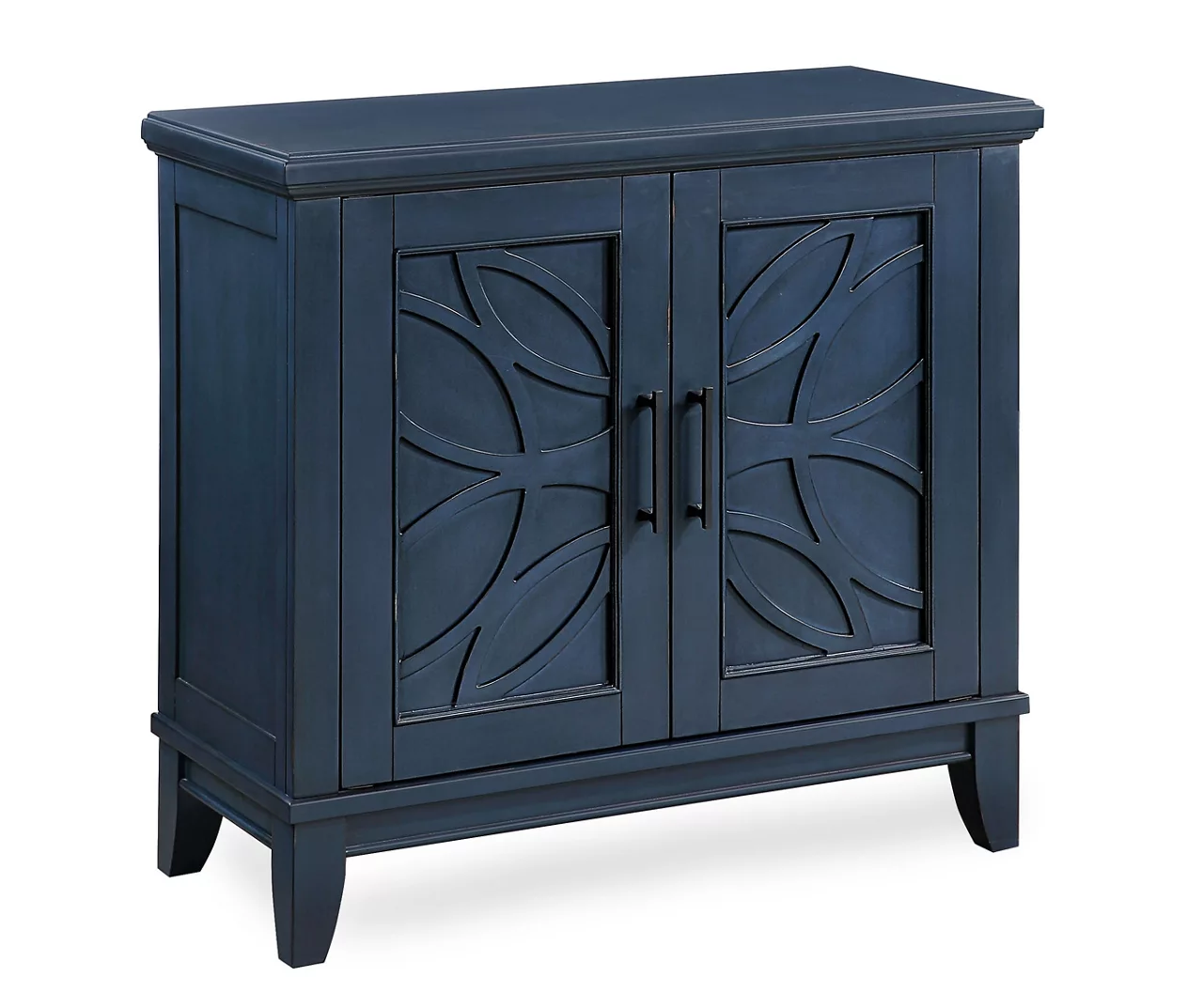 Carly Navy Blue 2-Door Accent Cabinet 1 Carly Navy Blue 2-Door Accent Cabinet