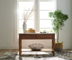 Marble & Mango Wood Console Table -Biglots Sales 810511008