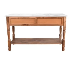 Marble & Mango Wood Console Table -Biglots Sales 810511008 4