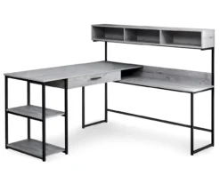 Monarch L-Shaped Corner Desk With Hutch