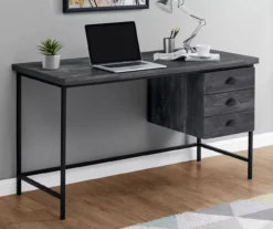 Monarch Reclaimed 3-Drawer Computer Desk -Biglots Sales 810512955 1