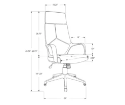 Monarch Modern Executive Office Chair -Biglots Sales 810512971 11
