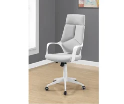 White & Gray Executive Office Chair -Biglots Sales 810512972 1