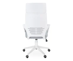 White & Gray Executive Office Chair -Biglots Sales 810512972 6