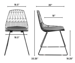 Vivi Metal Dining Chairs, 2-Pack -Biglots Sales 810513497 6