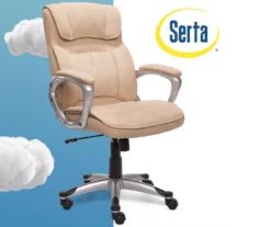 Fawn Tan Linen Executive Office Chair -Biglots Sales 810513549