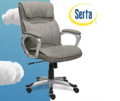 Glacial Gray Linen Executive Office Chair -Biglots Sales 810513550