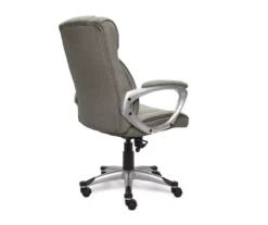 Glacial Gray Linen Executive Office Chair -Biglots Sales 810513550 6