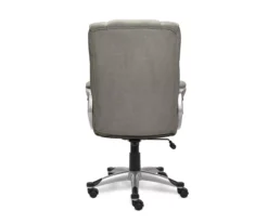 Glacial Gray Linen Executive Office Chair -Biglots Sales 810513550 7