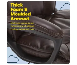 Hannah Brown Bonded Leather Office Chair -Biglots Sales 810513551 A0 7