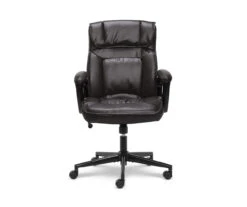 Hannah Black Bonded Leather Office Chair