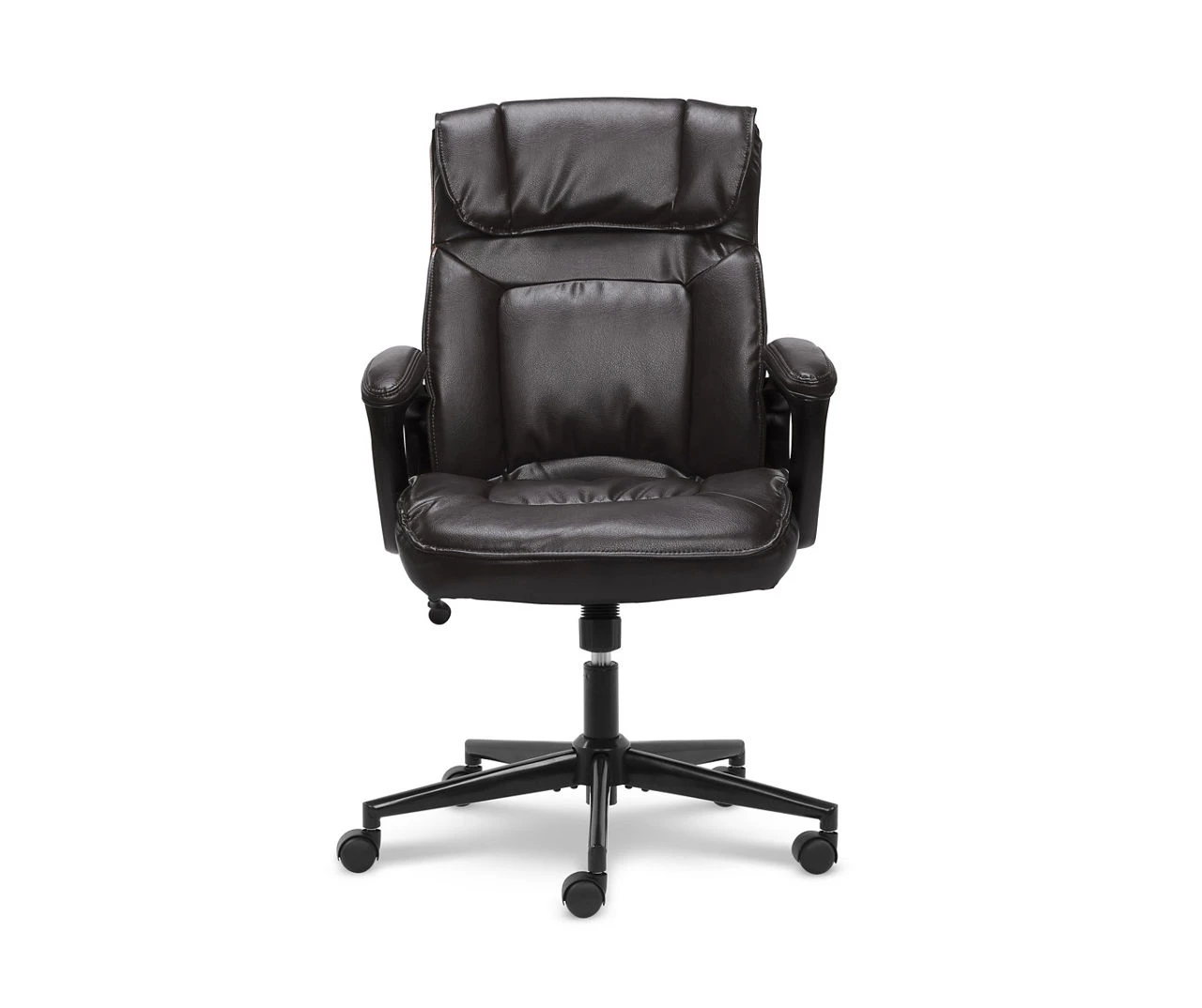 Hannah Black Bonded Leather Office Chair 1 Hannah Black Bonded Leather Office Chair