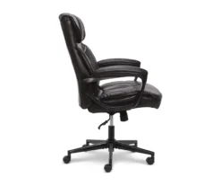 Hannah Black Bonded Leather Office Chair 32 Hannah Black Bonded Leather Office Chair -Biglots Sales 810513552 11
