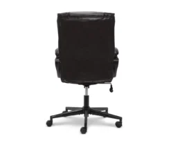 Hannah Black Bonded Leather Office Chair 34 Hannah Black Bonded Leather Office Chair -Biglots Sales 810513552 13