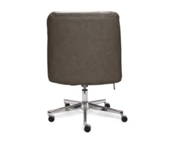 Leighton Gray Memory Foam Bonded Leather Office Chair -Biglots Sales 810513560 14