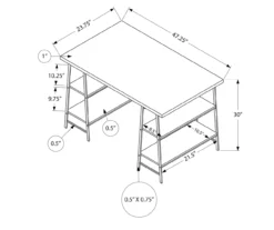 Monarch Metal 3 Tier Computer Desk -Biglots Sales 810527360 5