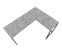 Monarch L-Shaped Metal Corner Desk -Biglots Sales 810527367 4