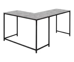 Monarch L-Shaped Metal Corner Desk -Biglots Sales 810527367 6