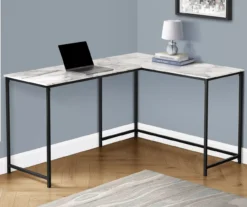 Monarch L-Shaped Metal Corner Desk -Biglots Sales 810527368 1