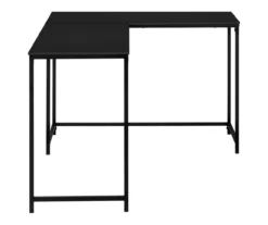 Black Metal L-Shaped Corner Desk -Biglots Sales 810527369 5