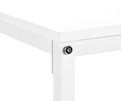 White Metal L-Shaped Corner Desk -Biglots Sales 810527370 7