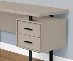 Taupe & Black 3-Drawer L-Shaped Corner Desk 7 Taupe & Black 3-Drawer L-Shaped Corner Desk -Biglots Sales 810527372 3