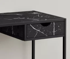 Black Marble Look Computer Desk -Biglots Sales 810533363 4 1