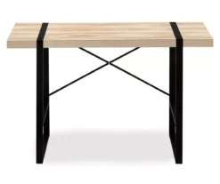 Natural Wood Look Thick Panel Computer Desk 11 Natural Wood Look Thick Panel Computer Desk -Biglots Sales 810533411 4