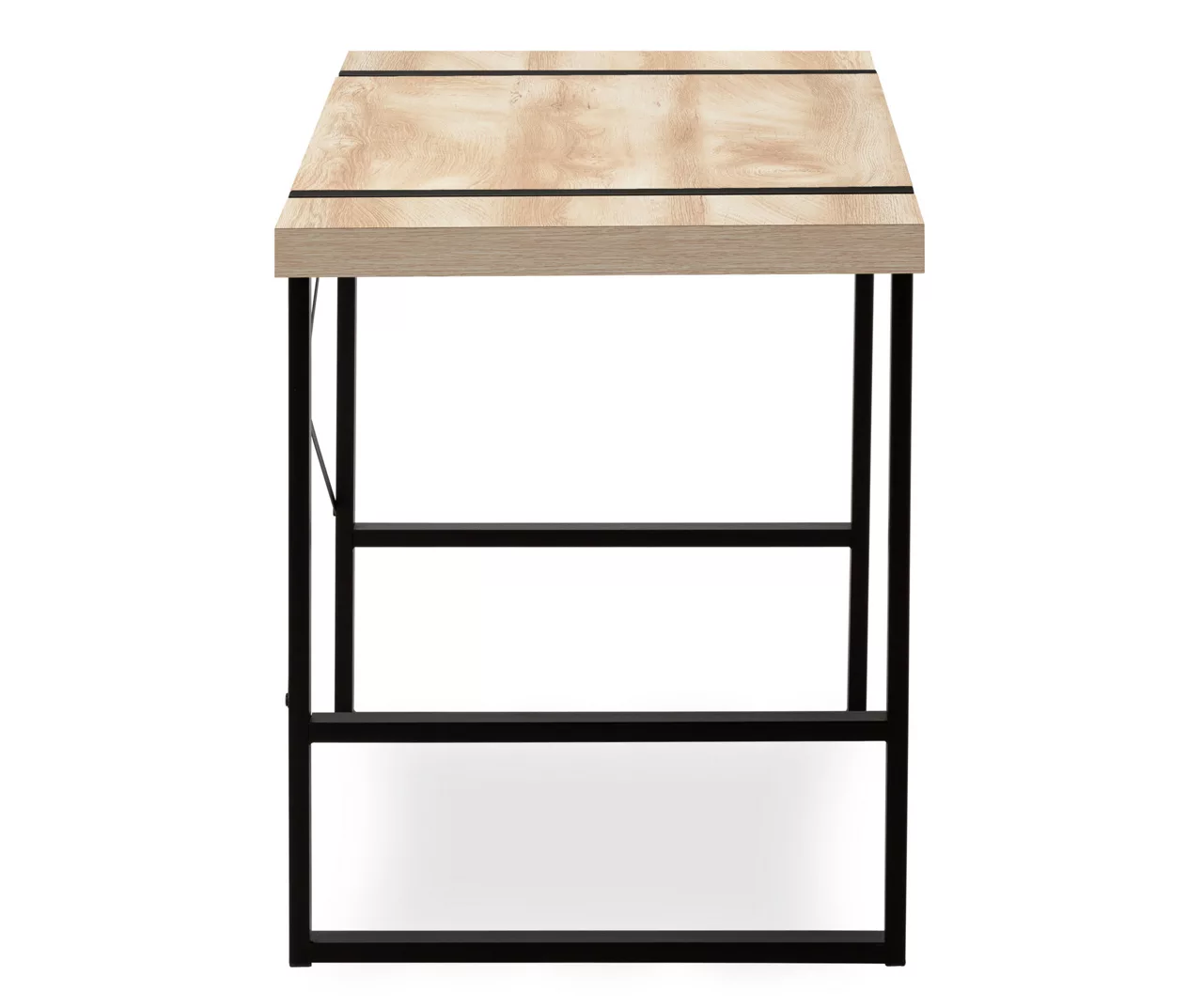 Natural Wood Look Thick Panel Computer Desk 6 Natural Wood Look Thick Panel Computer Desk - Image 6