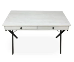 Real Living Rustic 2-Drawer Writing Desk -Biglots Sales 810534673 3