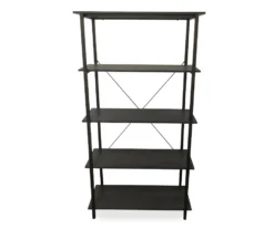 Real Living Rustic 5-Shelf Bookcase -Biglots Sales 810534675 1