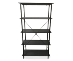 Real Living Rustic 5-Shelf Bookcase -Biglots Sales 810534675 3