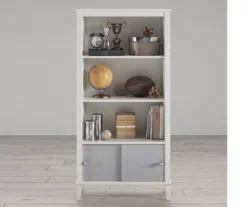Monarch Hill Poppy Gray & White Bookcase -Biglots Sales 810538207 2