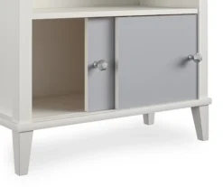 Monarch Hill Poppy Gray & White Bookcase -Biglots Sales 810538207 6