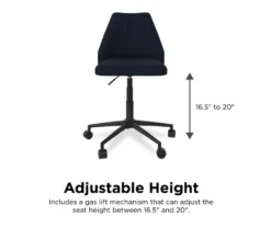 Brittany Blue Linen Office Chair -Biglots Sales 810538399 4