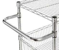 Chrome 3-Shelf Storage Cart -Biglots Sales 810539919 4