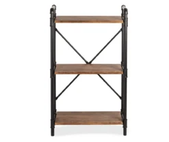 Black Industrial 3-Tier Bookshelf -Biglots Sales 810539936 4